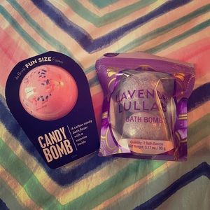Bath Bombs lavender & cotton candy scent trendy!